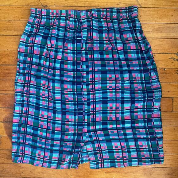 Vintage SG Sport Jewel Tone Grid Pattern Plaid Skirt Womens Plus Size 1X - Picture 9 of 10